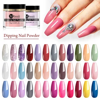 

Nail Dipping Power Set Nail Powders Shining Glitter Pigment Holographic Dust Dry Chrome Powder for Nail Art Gel Decoration