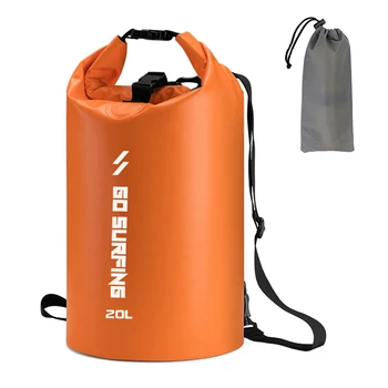 

5L/10L/20L PVC Waterproof Bags Dry Bag Roll Top Dry Sack Sports Bag Rafting Swimming Backpacks for Camping Kayaking Rafting
