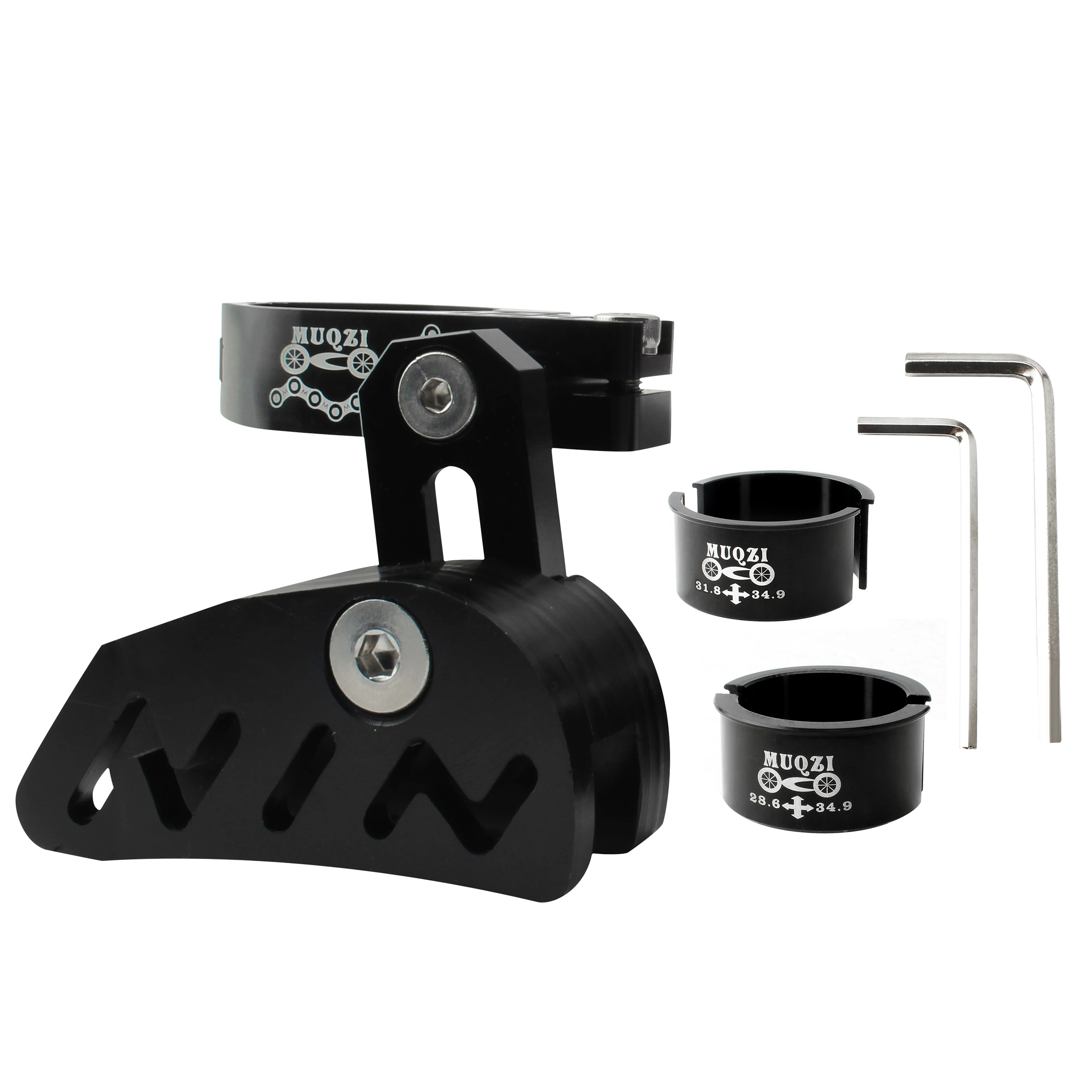 Excellent MUQZI Bicycle Chain guide Single crankset 28.6 31.8 34.9 Clamp Mount Direct type Adjustable For MTB Fixed Mountain Gravel 1X 1 Excellent MUQZI Bicycle Chain guide Single crankset 28.6 31.8 34.9 Clamp Mount Direct type Adjustable For MTB Fixed Mountain Gravel 1X 1