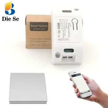 

Smart Automation Modules Wifi 433Mhz Universal Wireless Remote Control 1CH 220V 10A Via IOS Android Phone Timing control Switch
