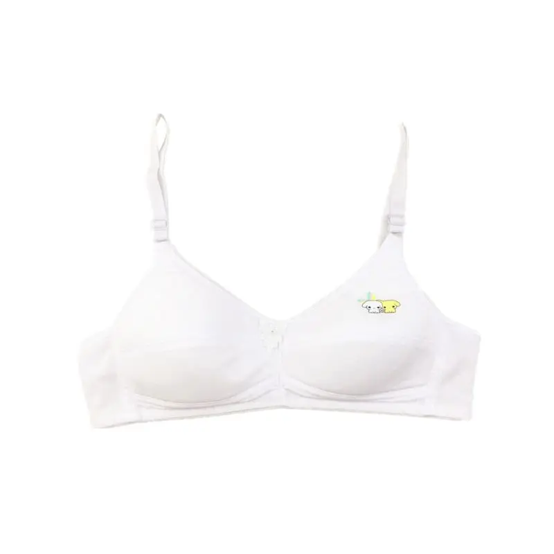 White-85A Бюстгальтер для девочек-подростков; Мягкое хлопковое нижнее белье без стальных колец для студентов; нижнее белье; удобные бюстгальтеры для девочек-подростков - Цвет: White-85A