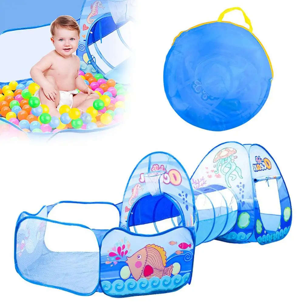  3pcs Set Play Tent Baby Toys Ball Pool For Children Tipi Tent Pool Ball Pool Pit Baby Tent House Cr