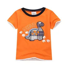 От производителя, Детская футболка Летняя детская футболка в европейском и американском стиле футболка с короткими рукавами в западном стиле для мальчиков