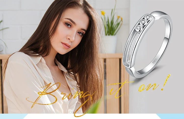 JewelryPalace современный Art Deco кубического циркония Обещание Кольца для Для женщин натуральная 925 пробы серебряные свадебные украшения для помолвки