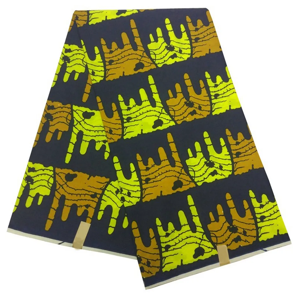 100 Cotton Ankara African Wax Cloth Veritable Wax African Veritable