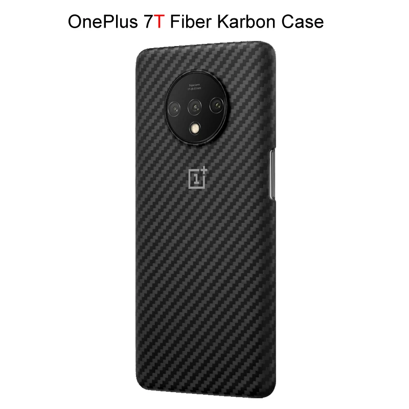 Официальный OnePlus 7 Oneplus 7 Pro 7T 7T Pro защитный чехол Karbon из углеродного песчаника нейлоновый бампер чехол задняя крышка оболочка - Цвет: 7T Fiber Karbon