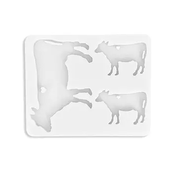 

Alpaca Family Animal KeychainTortoise Cow Dinosaur Resin Silicone Mold Art Craft 1XCA