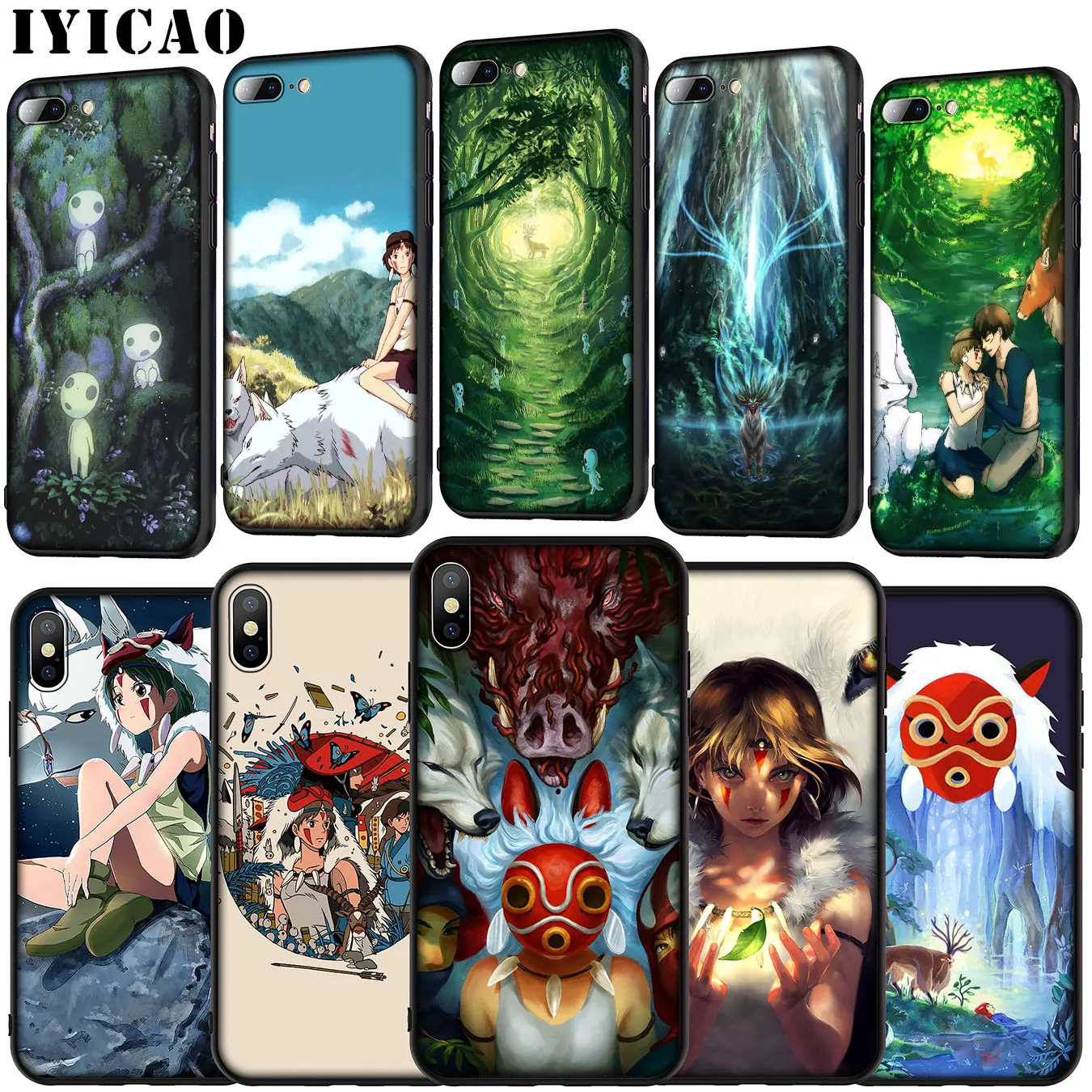 IYICAO Мягкий силиконовый чехол принцессы Мононоке для Huawei P30 P20 Pro P10 P9 Lite Mini 2017 2016 P