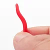 100pcs/Lot Bionic Earthworm Silicone Soft Bait Red Worms Carp Bass Fishing Lure Artificial Rubber Swimbait Tackle Accessories ► Photo 3/6