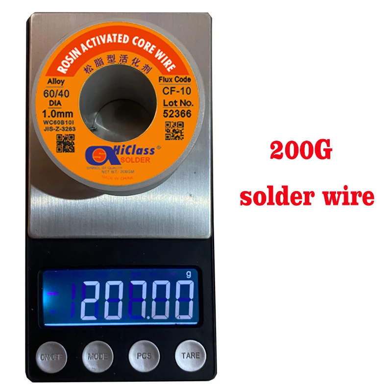 Asahi quality Hiclass Solder Wire Tin 63/37 60/40 soldering Low melting 0.5mm 0.8mm 1.0mm 1.2mm 2.0mm Rosin Core Flux1.8%~ 2.4% wireless welding rod holder