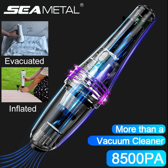 Multifunctional Handheld Car Vacuum Cleaner/Inflator/Vacuum Pump 8500PA Strong Suction Vacuum for Home Auto Aspirador Coche