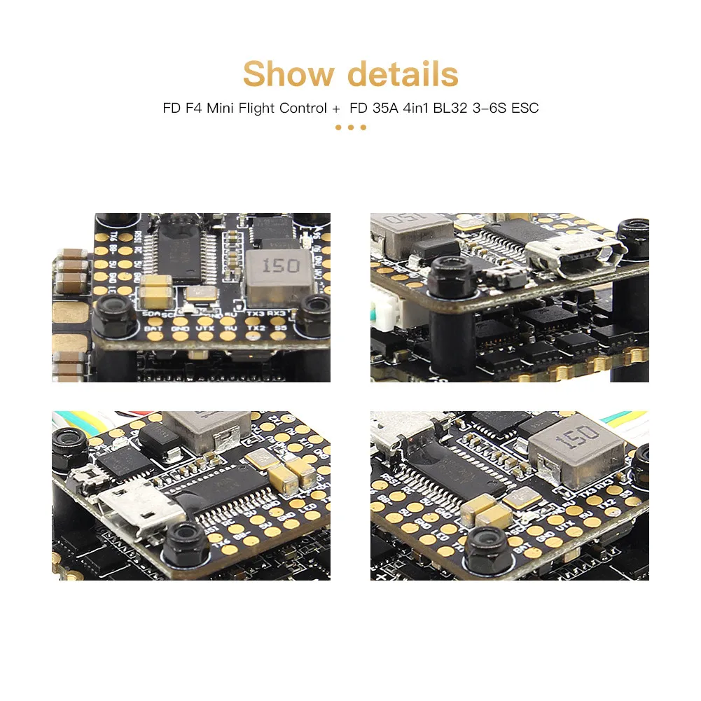 Дрон fimi x8 se Дрон gpsHGLRC FD435 стек 20X20 3-6S FD F4 мини Контроллер полета 35A BL32 4в1 Дрон ESC 4k dji spark