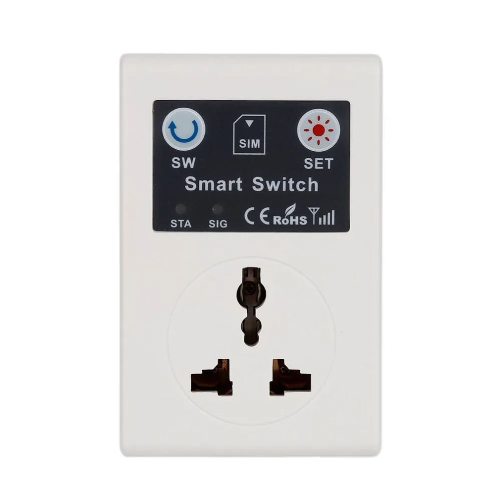 EU Plug Phone RC Remote smart switch sockets and switches wireless clever Gsm outlet 220v Control for Hoote Control Socket