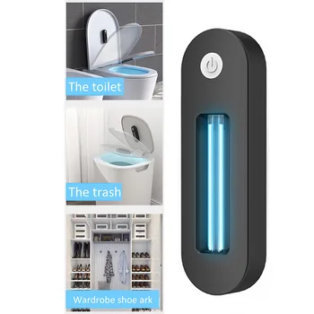 

Toilet Disinfection Ultraviolet Lamp Rechargeable Ultraviolet UV Sterilizer Lamp UVC+Ozone Disinfection Germicidal Light Droship
