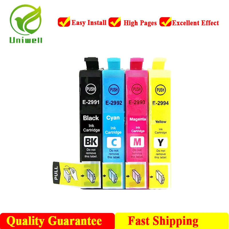 

Uniwell 29XL ink cartridge For Epson T2991 XP235 XP247 XP245 XP332 XP335 XP342 XP345 XP435 XP432 XP442 Printer E2991XL
