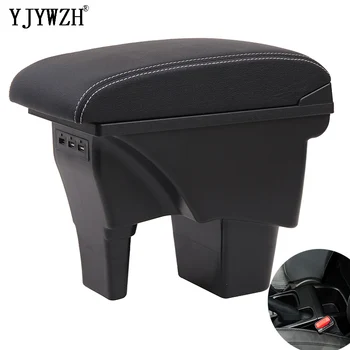 

For Suzuki Vitara armrest box universal car center console Storage modification accessories double retractable with USB recharge