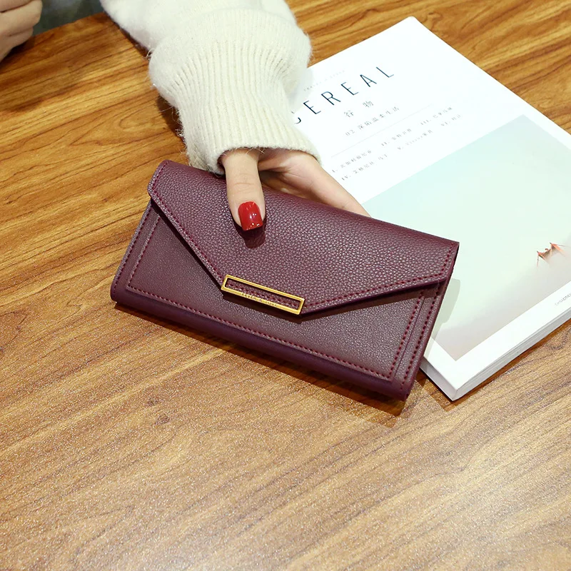 Purse Clutch Wallet Womens Phone-Pocket-Cartera Long-Design New-Fashion Mujer Hasp