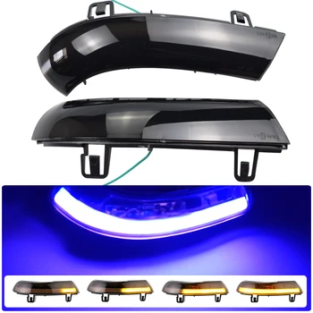 

For VW GOLF 5 GTI Jetta MK5 Passat B5.5 B6 Sharan LED Blue Dynamic Turn Signal Blinker Sequential Side Mirror Indicator Light