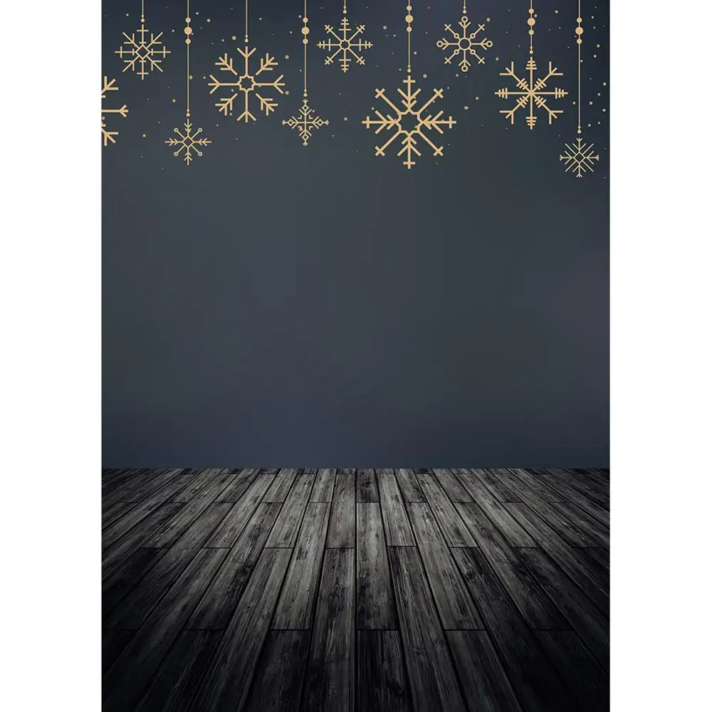 Winter Snowflake Black Photo Backdrop Computer Printed Background for Children Baby Christmas Party Photobooth Photography Props |