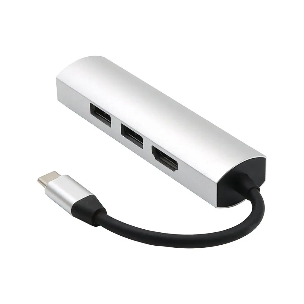 3 порта концентратор USB 3,1 тип-c к USB 3,0 разветвитель Кабель Шнур ноутбук планшетный компьютер аксессуары с 4K конвертер для HDMI