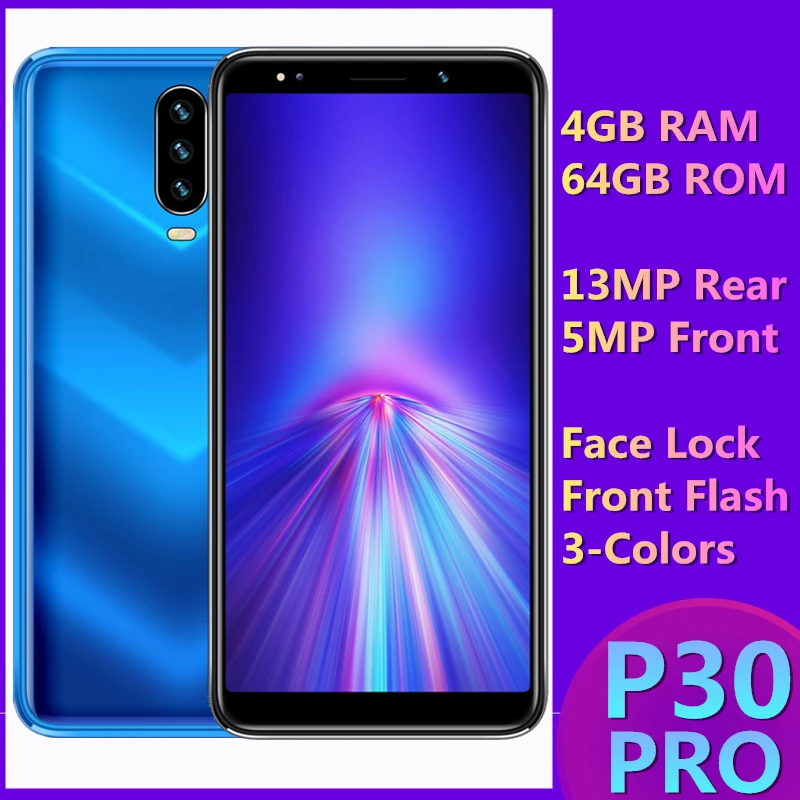 Оригинальные смартфоны P30 Pro, 13 МП, 4 Гб ОЗУ, 64 Гб ПЗУ, 5,5 дюймов, Android, мобильные телефоны, разблокированный мобильный телефон, P35, Мини, celulares