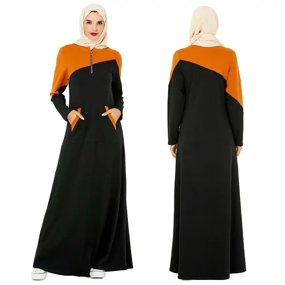 kaftan with front zipper