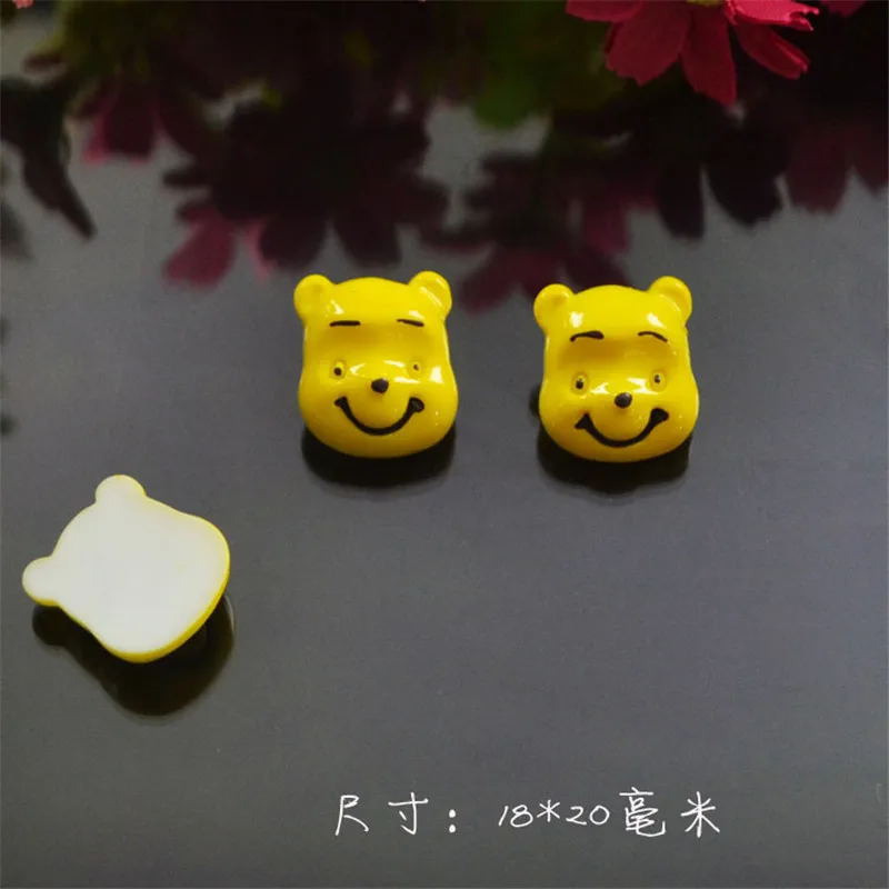 Resin Bear Model Diy Material Slime Accessories Interactive Toy for Children Lima Para Bebes Polymer Clay Charms Plasticine Tool