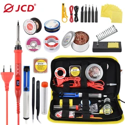 JCD – fer à souder électrique 80W avec affichage numérique LCD, pointes de fer à souder à température réglable, 220V/110V, outils de soudage 