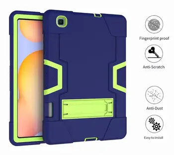 

Funda For Samsung Galaxy Tab S6 lite 10.4 SM-P610 P615 2020 Models Shell Safe Kids Armor Soft Shockproof Silicon + Hard Cover