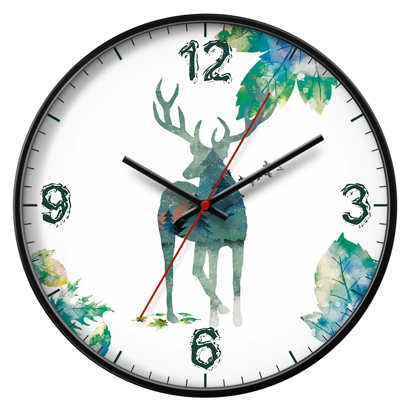 

Large Wall Clocks Home Decor Creative Metal Wall Clock Modern Silent Living Room Bedroom Watch Reloj De Pared Gift Ideas FZ132