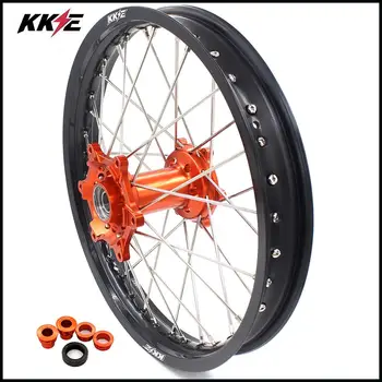 

KKE 2.15*19 Spoked Rear Wheel Rim for KTM SX SX-F XC XC-F XCW 125-530 2003-2020 Orange Hub Black Rim