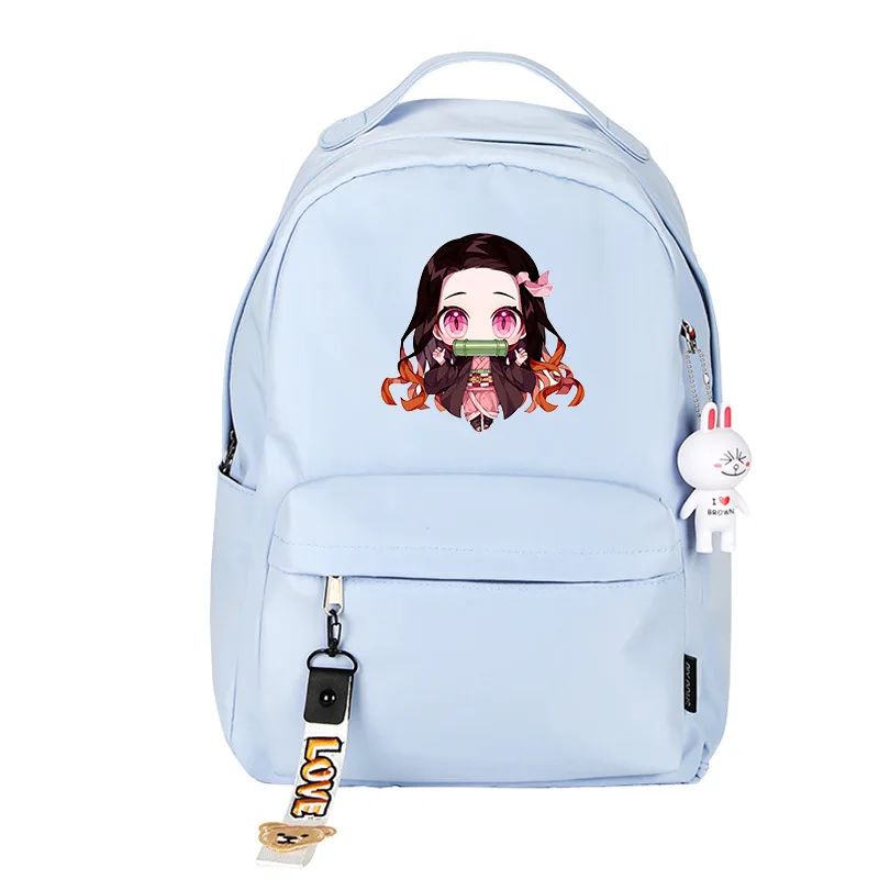 stylish backpacks for teenage girl Demon Slayer: Kimetsu no Yaiba Women Backpack Mochila Feminina Waterproof Travel Bagpack Pink Bookbag Girls School Bags Rugzak trendy laptop backpacks