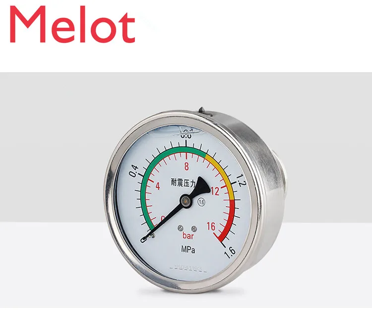 

Manometer Axial 1.5in. (50.5mm)Tri Clamp Daiphragm Pressure Gauge-SS304 Stainless Steel Membrane Gauge