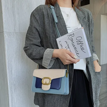 

Fashion Women Leather Bag Crossbody Ladies Thread Handbag Chain Messenger Shoulder Bags Small Female Luxury Handbag Designer New