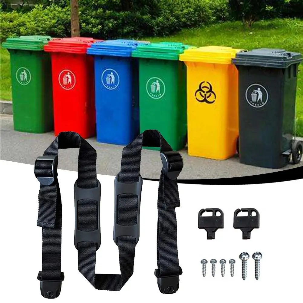 

Bin Strap Garbage Lock Rope Trash Can Lid Strap Garbage Can Security Fixing Rope For Preventing Messy Tent Accessories