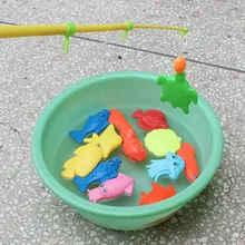 Магнитная плавающая рыба 1 шт. пластиковая игрушка для рыбалки забавная для детей 6-9 см поезд детские руки и глаза Координационная способность головоломка