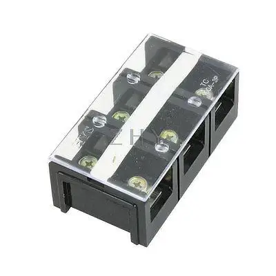 

100A 600V Dual Row 3 Positions Terminal Barrier Block Connector