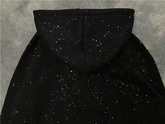 Новинка 19ss Мужские Роскошные Звездное небо цветы толстовки с капюшоном Кофты бархат хлопок Дрейк толстый флис улица хип хоп# N62