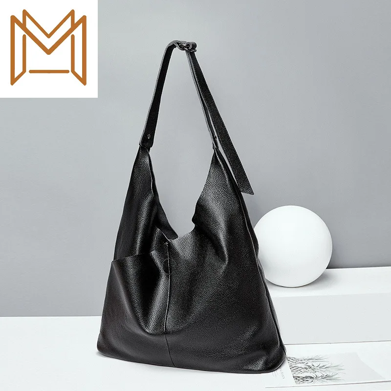 

Genuine Leather Bag Woman Summer Support Special Package Commute Package Single Shoulder Layer Cowhide Woman Package