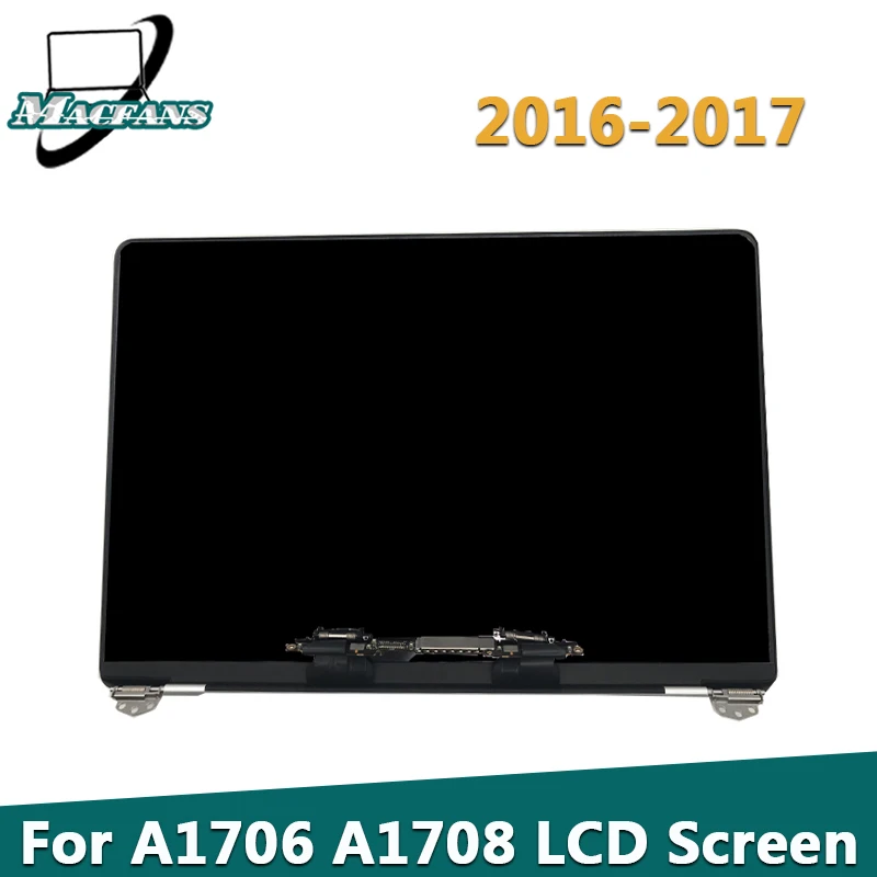 Pantalla LCD A1706 A1708 para MacBook Pro Retina 13 A1708 A1706, repuesto de montaje, gris/plateado