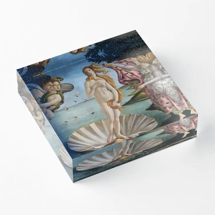 

The Birth Of Venus Sandro Botticelli Acrylic Block Art Decor Pad Funny Fashionable Wedding Process Decoration Clear Photos