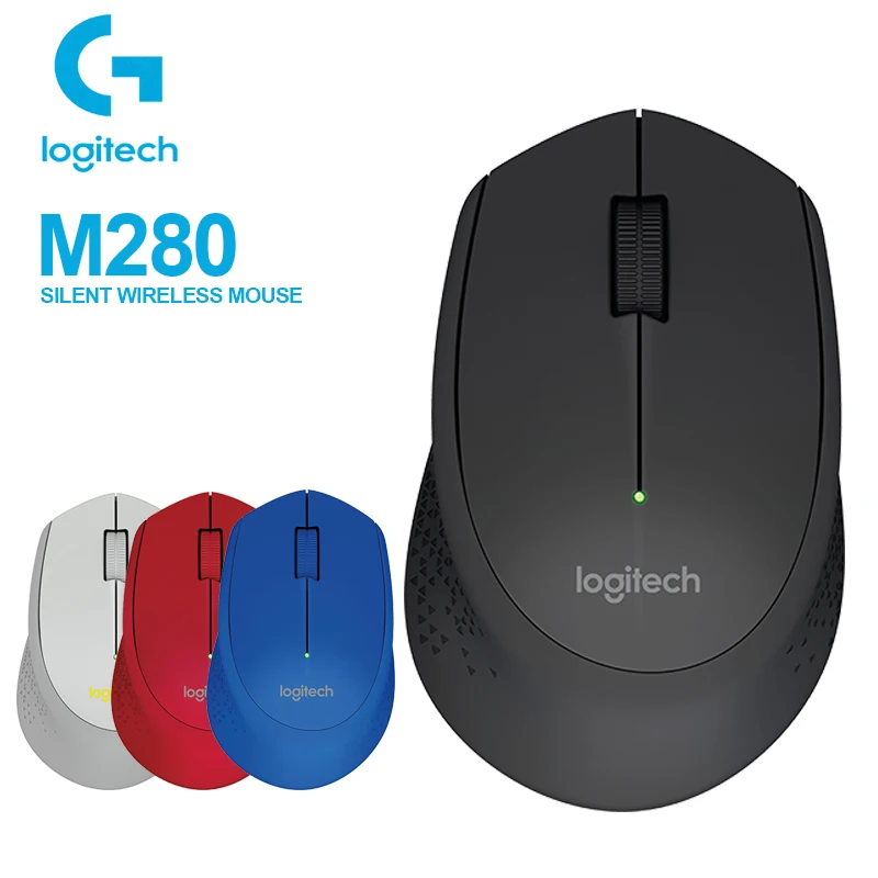 Беспроводная мышь logitech M280 с поддержкой офисных тестов и usb-приемником 2,4 ГГц 1000 точек/дюйм для Windows/Mac Reddot Award Winner