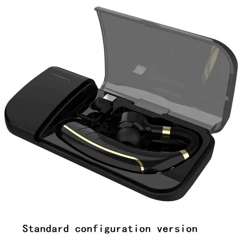 Golden Set standard Бизнес беспроводные Bluetooth наушники с микрофоном в ухо наушники Bluetooth гарнитура наушники для телефона автомобиля спортивные для Iphone Xiaomi - Цвет: Golden Set standard