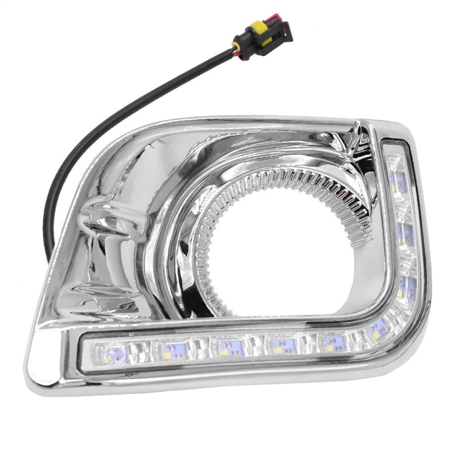 2 шт. для Toyota Prado 150 FJ150 LC150 2010 2011 2012 2013 Land Cruiser автомобильный светодиодный DRL дневные ходовые огни противотуманные фары
