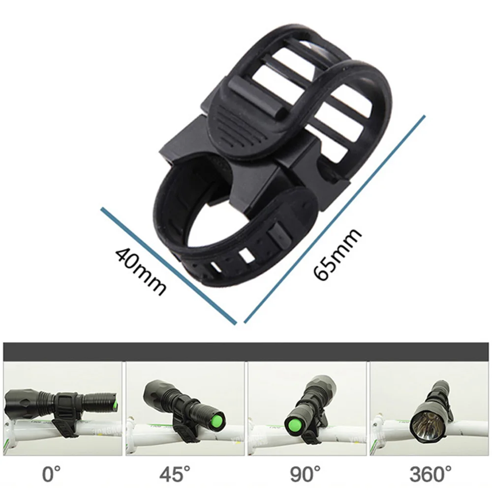 Bicycle Light Holder 360 Degree Rotation Bike Lamp Clip Universal Cycling Headlight Mount Flashlight Lantern Bracket BC0049 (6)