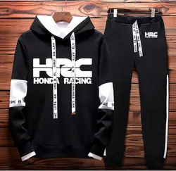 Толстовки для мужчин HRC гоночная мотоциклетная машина логотип мужская толстовка с принтом толстовка с капюшоном в стиле хип-хоп harajuku