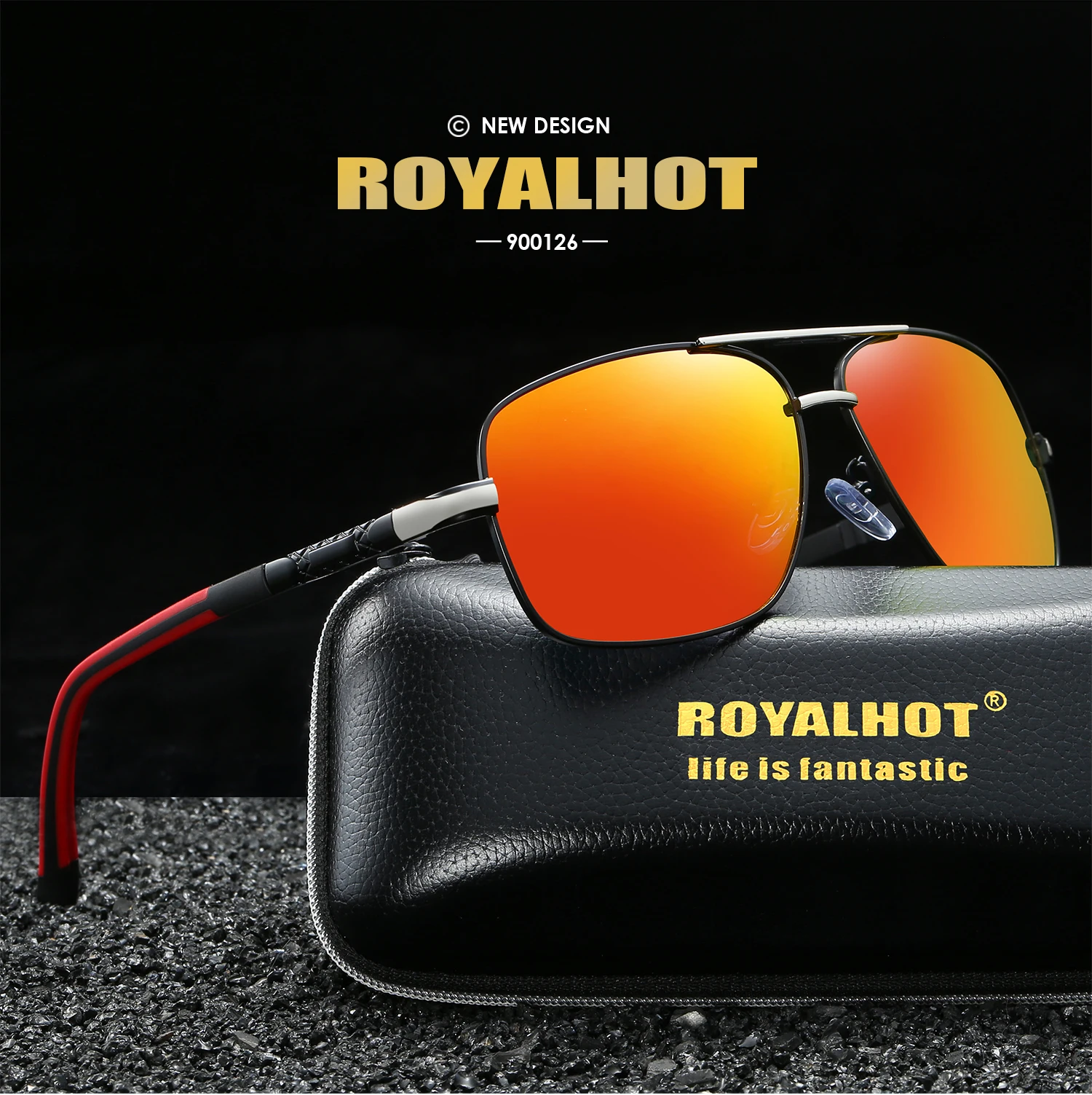 RoyalHot, мужские, женские, поляризационные, сплав, крутые, овальная оправа, солнцезащитные очки, для вождения, солнцезащитные очки, оттенки, Oculos masculino, мужские, 900126