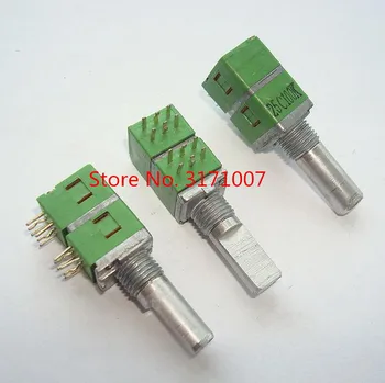 

2pcs/lot ALPHA switch RK09 4-gang C100K potentiometer
