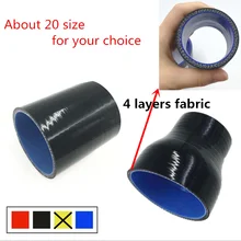 FIFAN 0 degrés droit Turbo Intercooler tuyau 3 plis Silicone Transition coupleur tuyau réducteur 51mm/57mm/60mm/63mm/70mm/76mm(China)