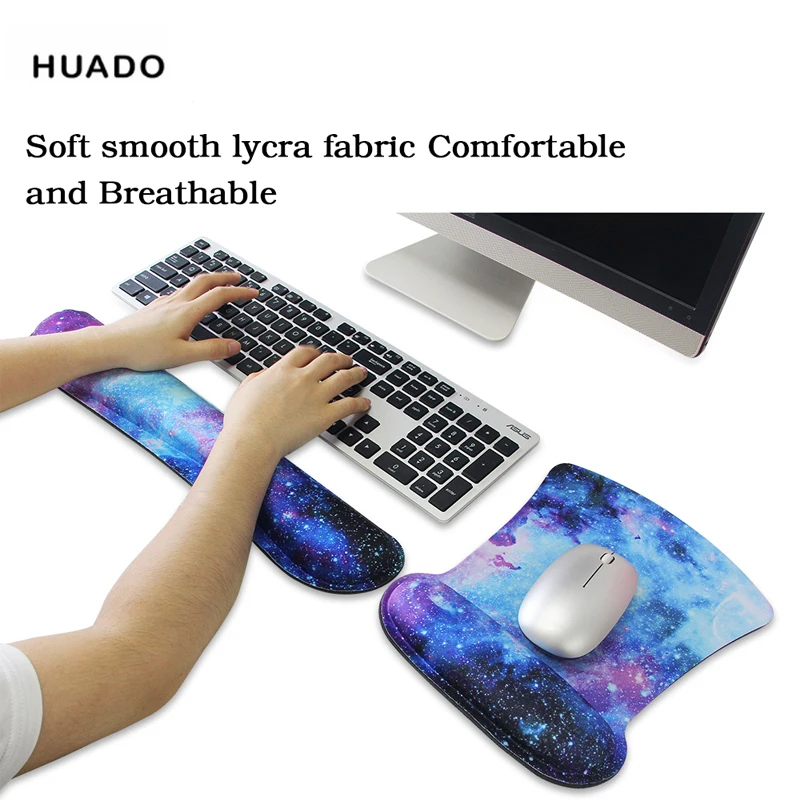 Wrist Mouse Pad Keyboard Rubber Mousepad Wrist Rest Table Computer Mat For  Office Computer Laptop